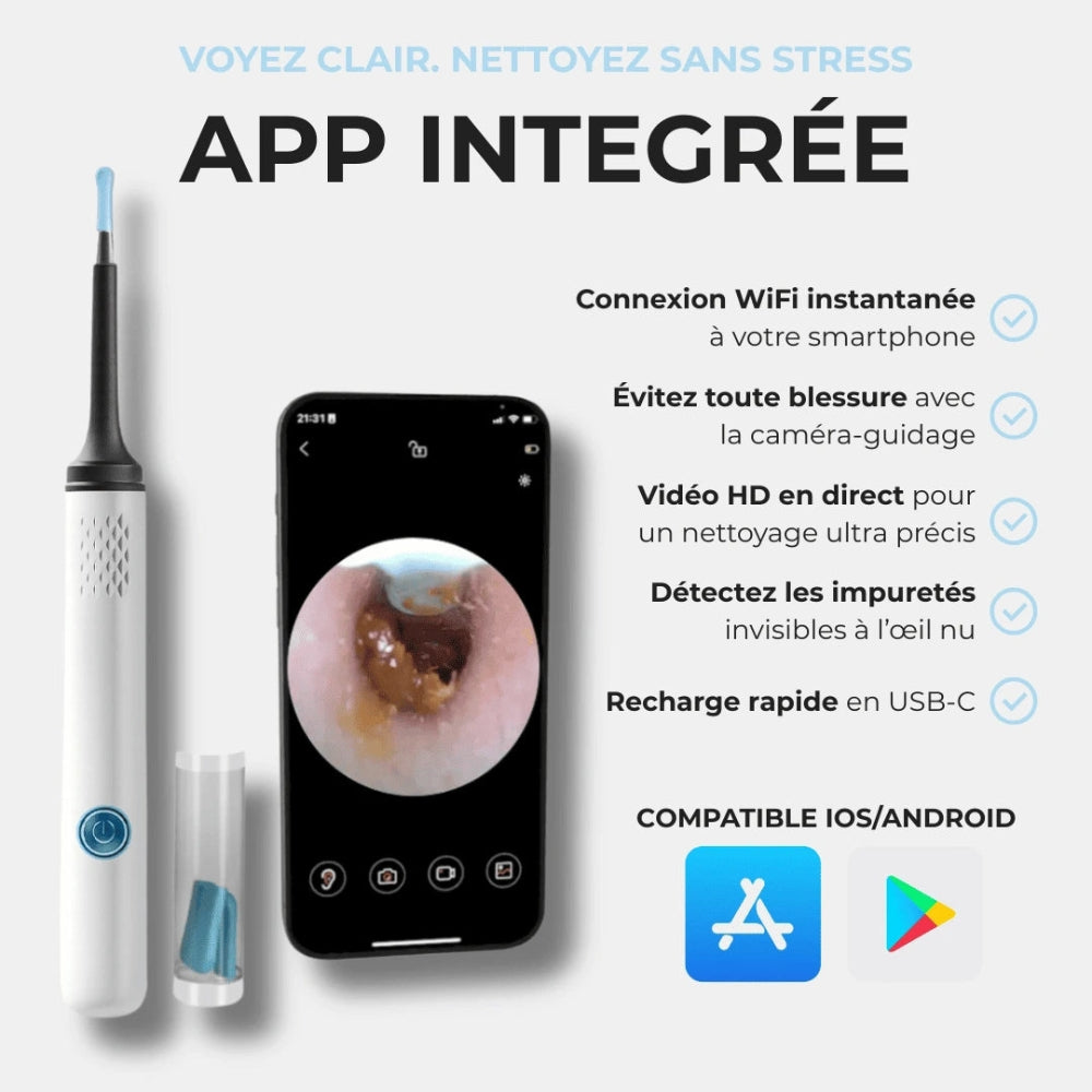 Cure-oreille caméra